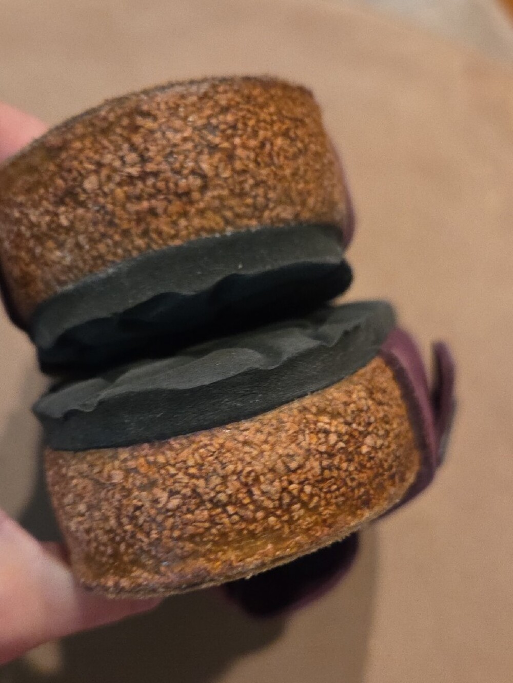 Birkenstock Purple Suede Clogs Size 39 - Picture 7 of 11